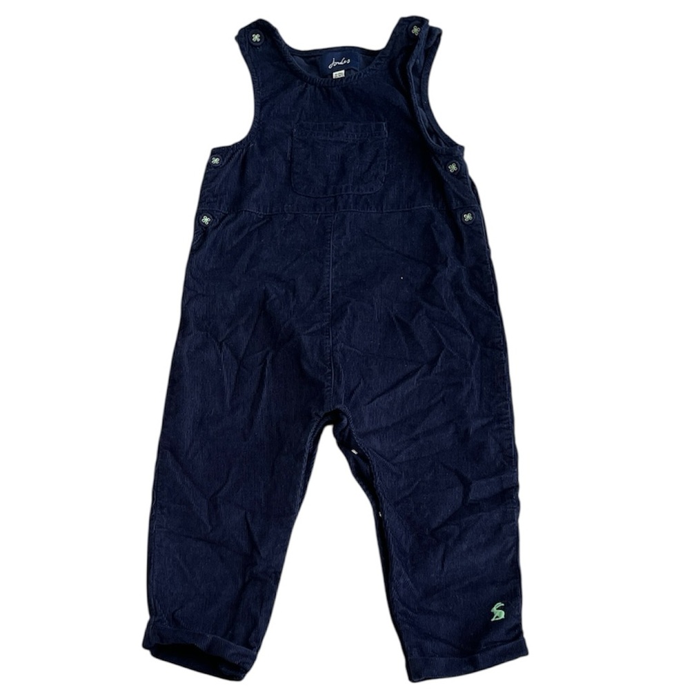 Joules Farnham Corduroy Dungaree Overall Romper Jumpsuit Navy Baby 18-24‎ M